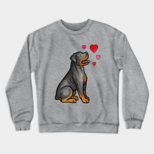 Rottweiler love Crewneck Sweatshirt